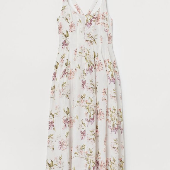 Brock Collection X H&M Floral Midi Dress, Size M - Picture 2 of 2